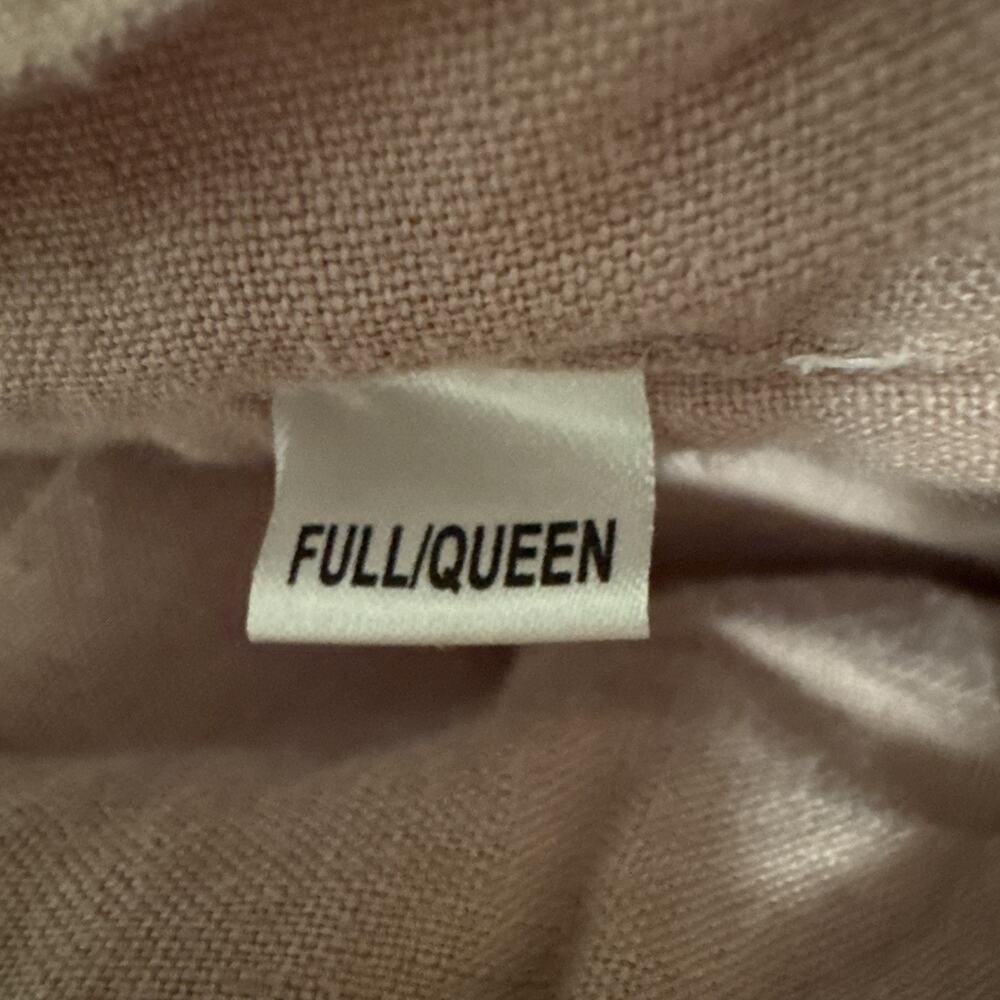 NWOT QUINCE EUROPEAN LINEN DREAM QUILT 2 SHAMS FULL / QUEEN DUSTY MAUVE MSRP 200 - Picture 6 of 7